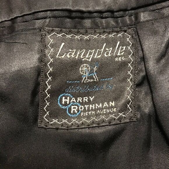 Langdale 100% Wool black trench coat Reg from Harry Rotham - Picture 6 of 10